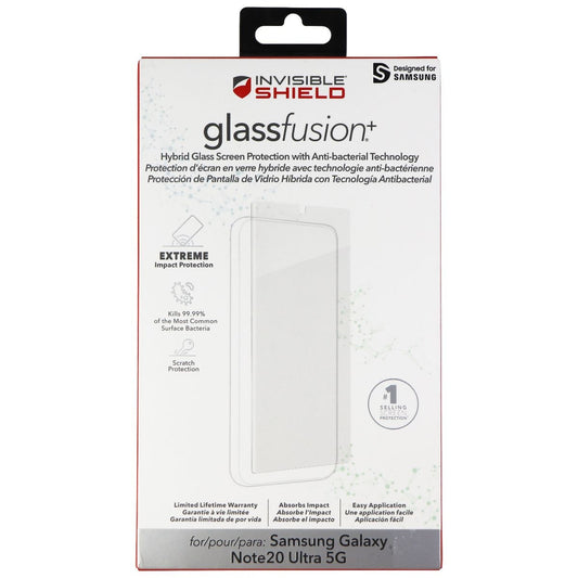 ZAGG Invisibleshield Glass Screen Protector for Samsung Note20 Ultra 5G - Clear Cell Phone - Screen Protectors Zagg - Simple Cell Bulk Wholesale Pricing - USA Seller