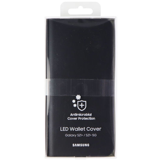 Samsung LED Wallet Cover for Galaxy S21+ (5G) Smartphones - Black Cell Phone - Cases, Covers & Skins Samsung - Simple Cell Bulk Wholesale Pricing - USA Seller