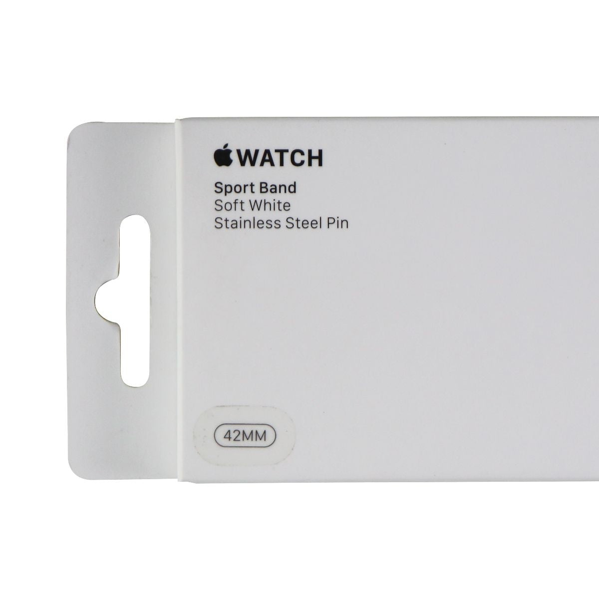 Apple Watch Sport Band (42mm) for Apple Watch All Series 42 & 44mm - Soft White Smart Watch Accessories - Watch Bands Apple - Simple Cell Bulk Wholesale Pricing - USA Seller