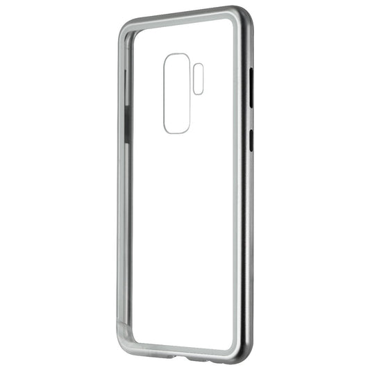 Zore Hybrid Glass Series Case for Samsung Galaxy S9 Plus - Clear/Silver Cell Phone - Cases, Covers & Skins Zore    - Simple Cell Bulk Wholesale Pricing - USA Seller