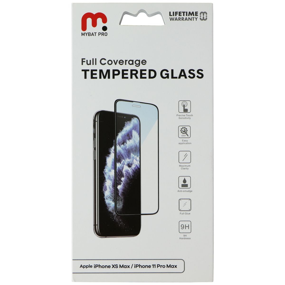 MyBat Pro Full Coverage Tempered Glass for iPhone XS Max/11 Pro Max - Clear Cell Phone - Screen Protectors MyBat Pro    - Simple Cell Bulk Wholesale Pricing - USA Seller
