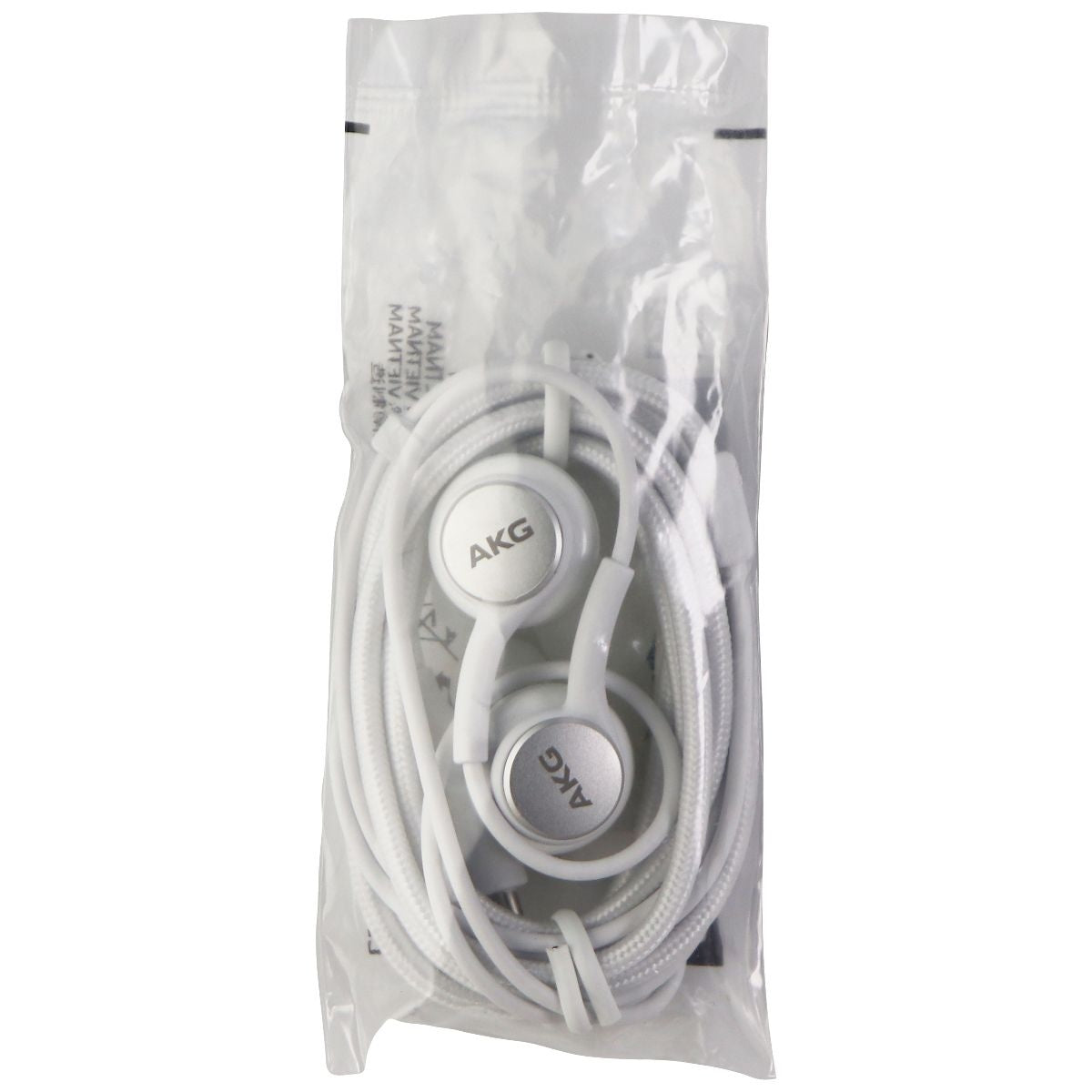 Samsung AKG Stereo USB-C Headset with In-Line Mic - White (GH59-15149A) BULK Portable Audio - Headphones Samsung - Simple Cell Bulk Wholesale Pricing - USA Seller