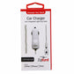 ZipKord 2.4A Coiled Car Charger w/ Apple Connector White iPhone X 8 7