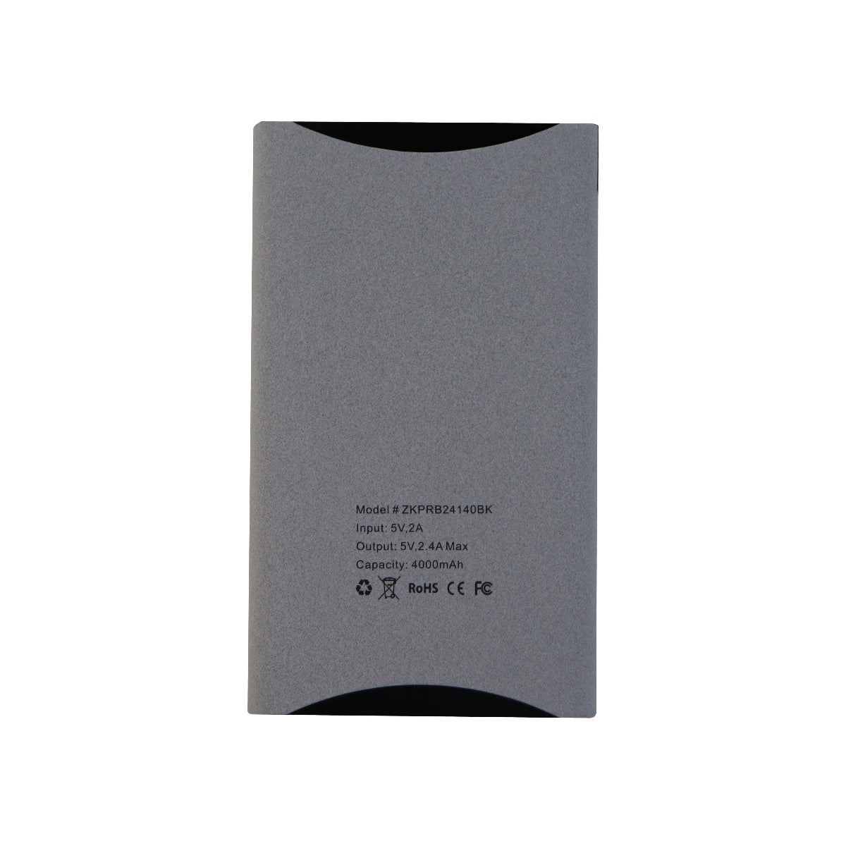 ROCKZ by ZipKord (4000mAh) Portable Power Bank - USB-A/USB-C (ZKPRB24140BK) Cell Phone - Chargers & Cradles ZipKord - Simple Cell Bulk Wholesale Pricing - USA Seller