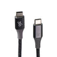 360 (4ft) HabitatCharge USB-C to USB-C Braided Charging Cable - Charcoal Cell Phone - Cables & Adapters 360 Electrical    - Simple Cell Bulk Wholesale Pricing - USA Seller