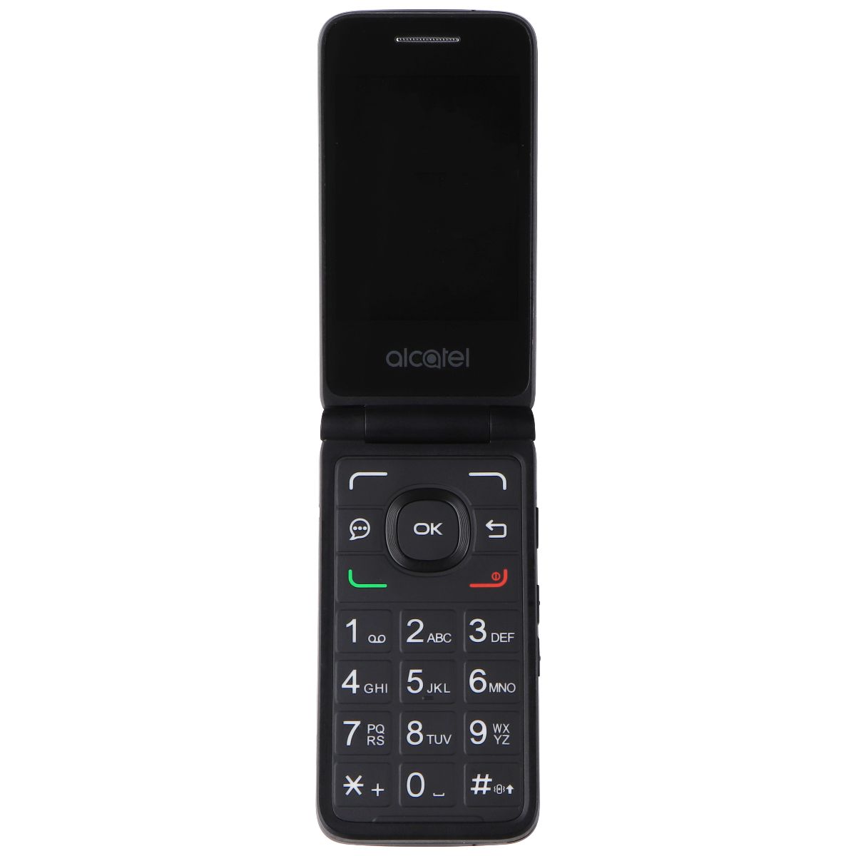 Alcatel MYFLIP (2.8-inch) Flip Phone (A405DL) Tracfone Pre-Paid - 4GB/Gray Cell Phones & Smartphones Alcatel    - Simple Cell Bulk Wholesale Pricing - USA Seller