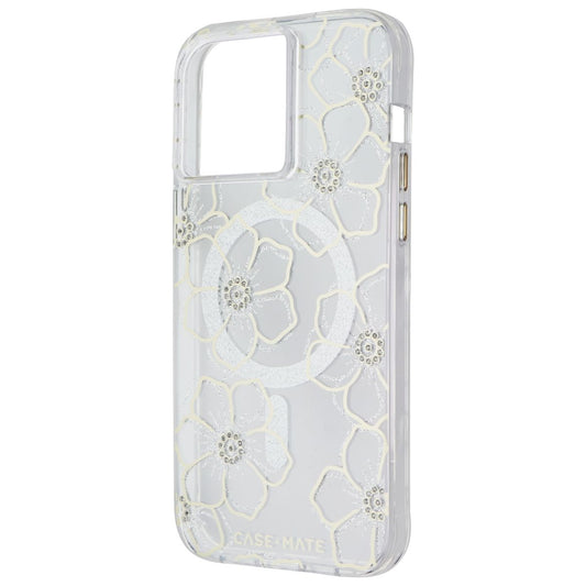 Case-Mate Tough Clear Series Case for iPhone 15 Pro Max - Floral Gems Cell Phone - Cases, Covers & Skins Case-Mate    - Simple Cell Bulk Wholesale Pricing - USA Seller