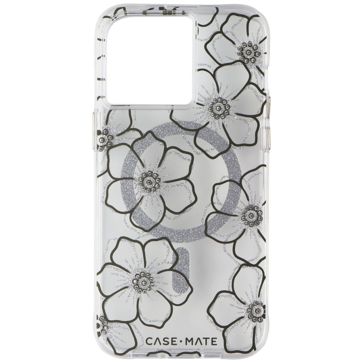 Case-Mate Tough Clear Series Case for iPhone 15 Pro Max - Floral Gems Cell Phone - Cases, Covers & Skins Case-Mate    - Simple Cell Bulk Wholesale Pricing - USA Seller