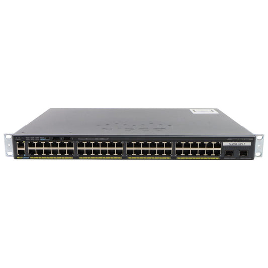 Cisco Catalyst (WS-C2960X-48FPD-L) 48-Port Ethernet Switch Networking - Network Switches Cisco    - Simple Cell Bulk Wholesale Pricing - USA Seller