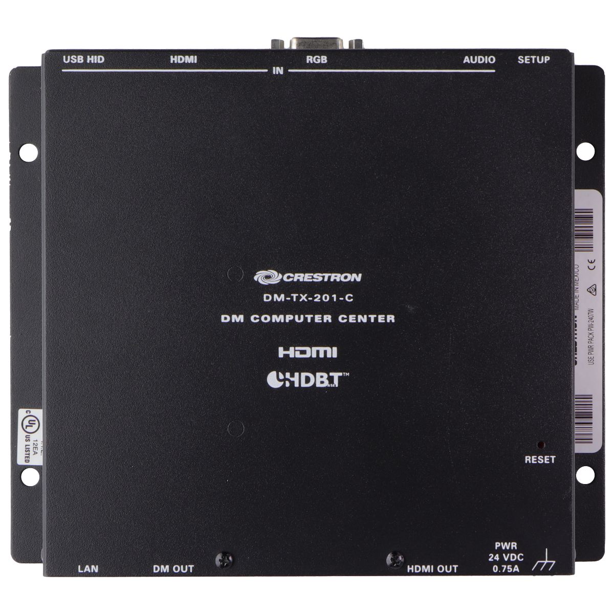 Crestron (DM-TX-201-C) DigitalMedia 8G+ Transmitter 201 with Power Adapter TV, Video & Audio Accessories - Audio/Video Transmitters Crestron    - Simple Cell Bulk Wholesale Pricing - USA Seller