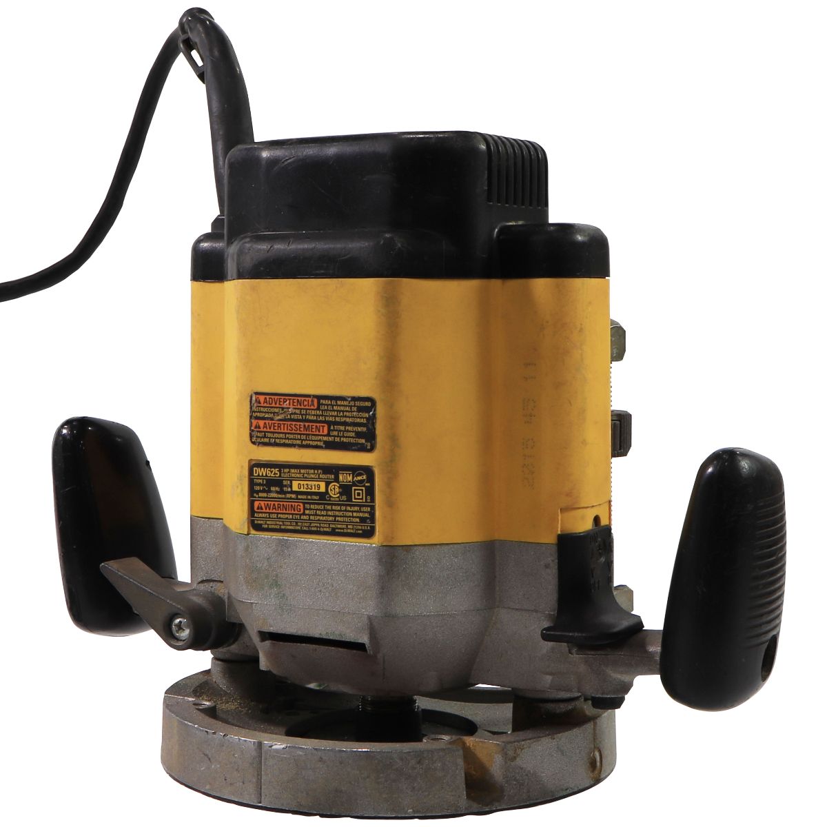 DEWALT 3 HP EVS Plunge Router - Yellow/Black (DW625) Home Improvement - Other Home Improvement Dewalt    - Simple Cell Bulk Wholesale Pricing - USA Seller