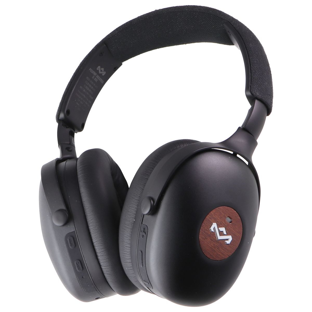 House of Marley Positive Vibration XL ANC Over-Ear Headphones - Signature Black Portable Audio - Headphones House Of Marley    - Simple Cell Bulk Wholesale Pricing - USA Seller