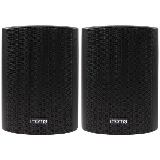 iHome Bluetooth Indoor/Outdoor 6.5-Inch (300W) Surround Sound Speakers - Black Cell Phone - Audio Docks & Speakers iHome    - Simple Cell Bulk Wholesale Pricing - USA Seller