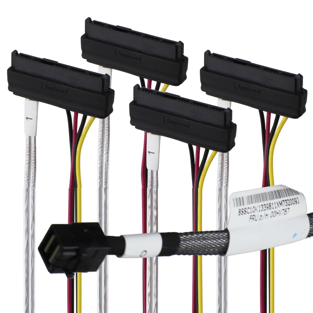 Lenovo Mini SAS HD (8643) to SAS (8482) Cable (00HV767) - Red/Black/Yellow Computer/Network - Other Cables Lenovo    - Simple Cell Bulk Wholesale Pricing - USA Seller