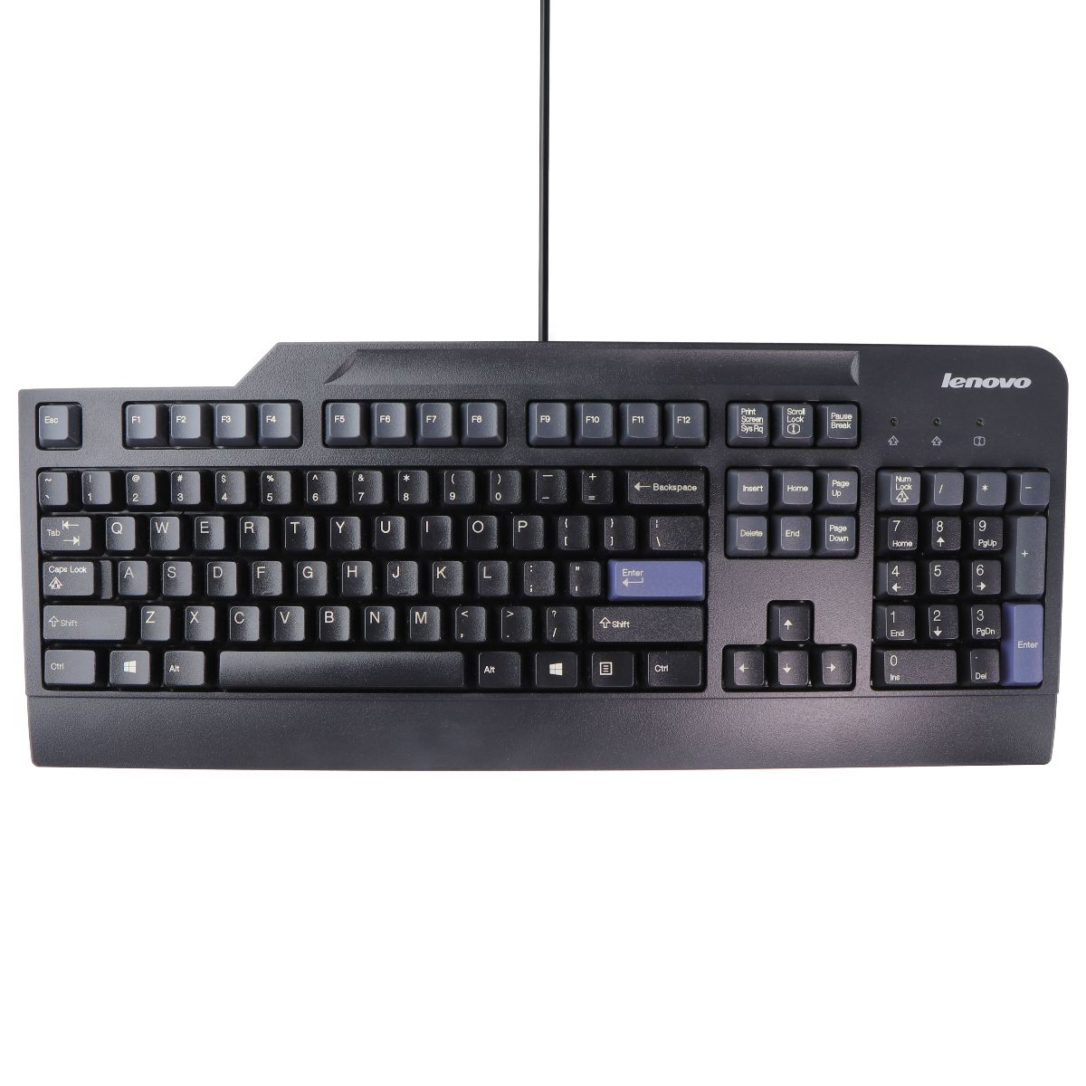 Lenovo Wired USB Keyboard for Windows & More - Black (KB1021) Keyboards/Mice - Keyboards & Keypads Lenovo    - Simple Cell Bulk Wholesale Pricing - USA Seller
