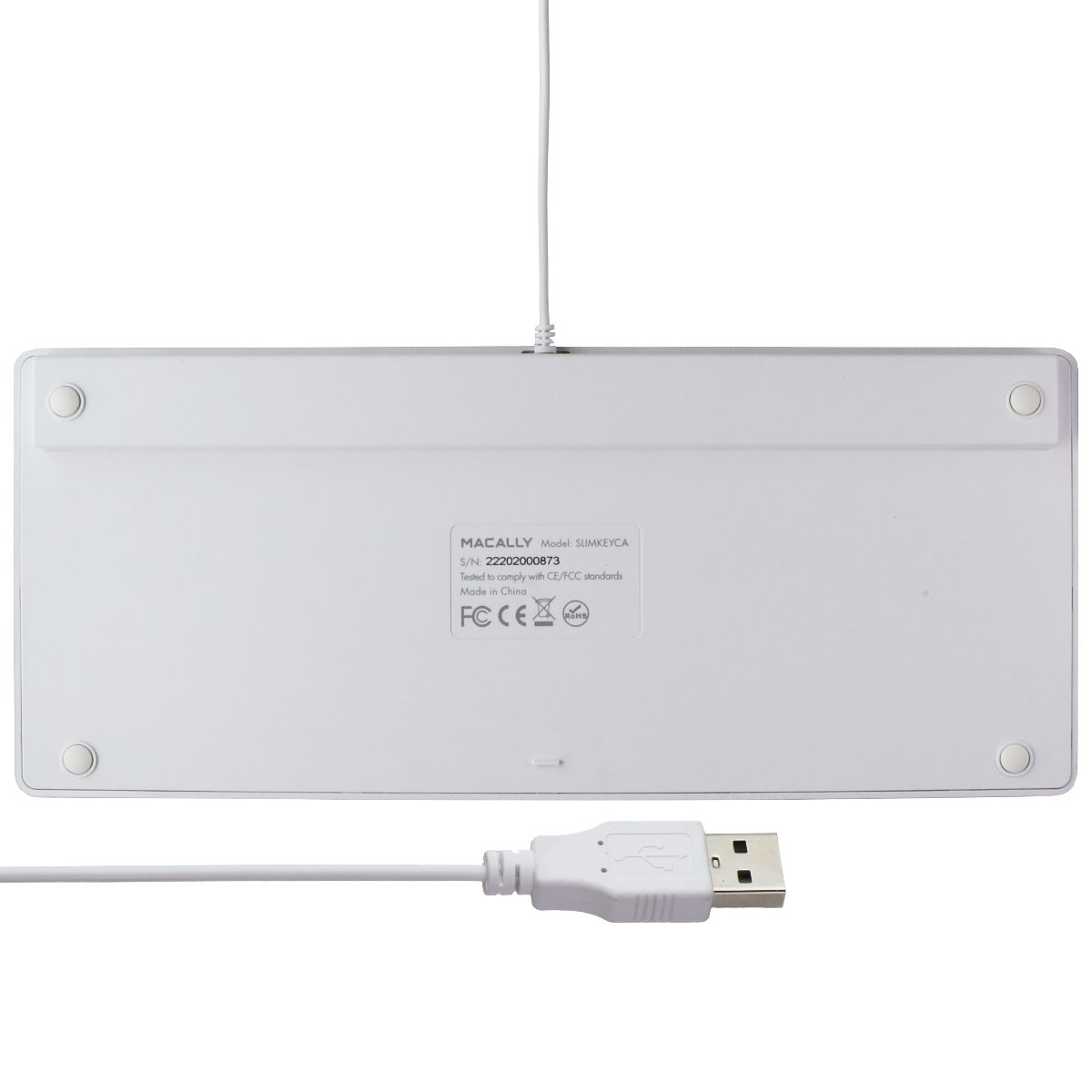 Macally Slim USB Wired Small Computer Keyboard for Apple Mac, iMac (SLIMKEYCA) Keyboards/Mice - Keyboards & Keypads Macally    - Simple Cell Bulk Wholesale Pricing - USA Seller
