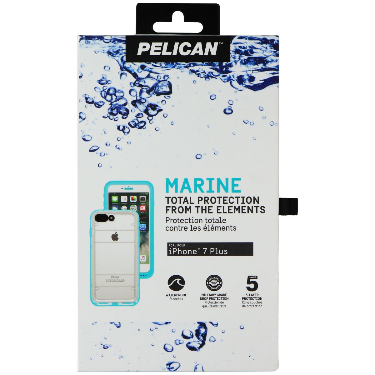 Pelican Marine Total Protection Waterproof Case for iPhone 7 Plus - Teal Cell Phone - Cases, Covers & Skins Pelican    - Simple Cell Bulk Wholesale Pricing - USA Seller