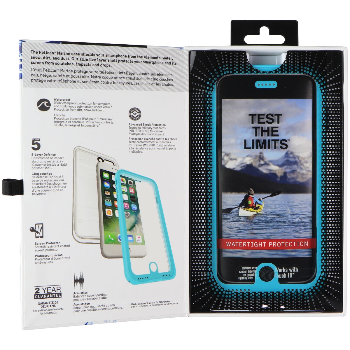 Pelican Marine Total Protection Waterproof Case for iPhone 7 Plus - Teal Cell Phone - Cases, Covers & Skins Pelican    - Simple Cell Bulk Wholesale Pricing - USA Seller