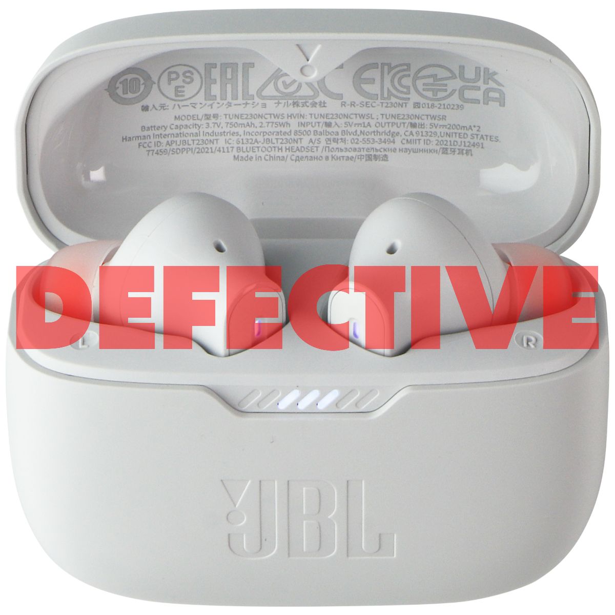 JBL Tune 230NC TWS True Wireless In-Ear Noise Cancelling Headphones - White Portable Audio - Headphones JBL    - Simple Cell Bulk Wholesale Pricing - USA Seller