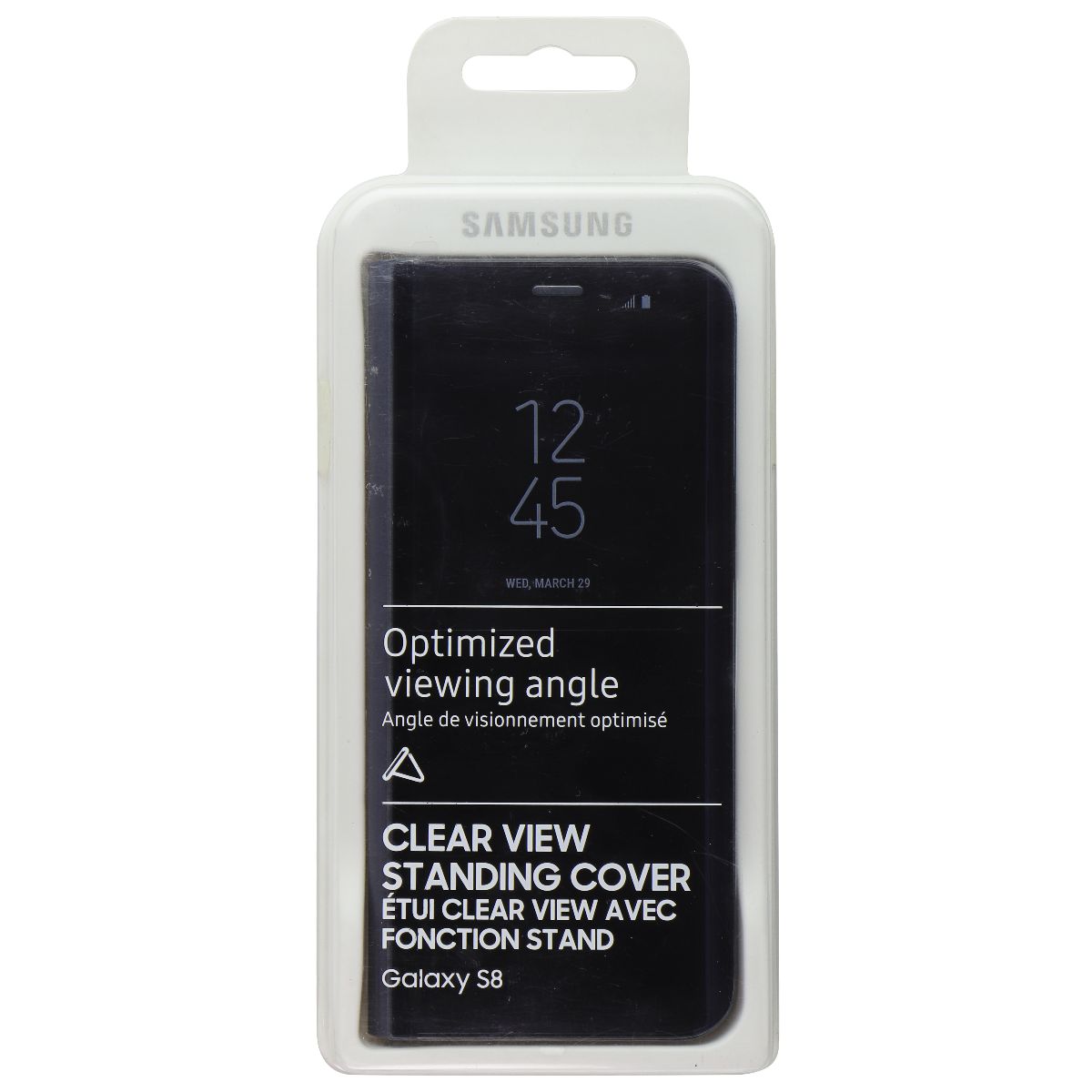 Samsung Official Clear View Standing Cover for Galaxy S8 - Violet (EF-ZG950CVE) Cell Phone - Cases, Covers & Skins Samsung    - Simple Cell Bulk Wholesale Pricing - USA Seller