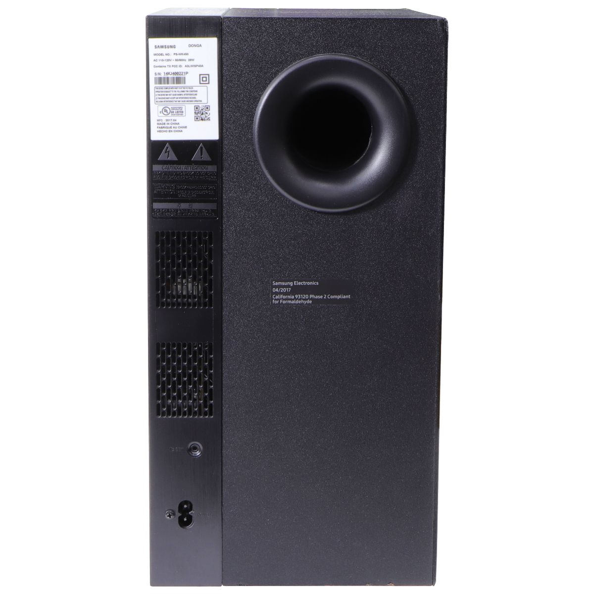 Samsung PS-WK450 Subwoofer for Samsung HW-K450 Set Home Multimedia - Home Speakers & Subwoofers Samsung    - Simple Cell Bulk Wholesale Pricing - USA Seller