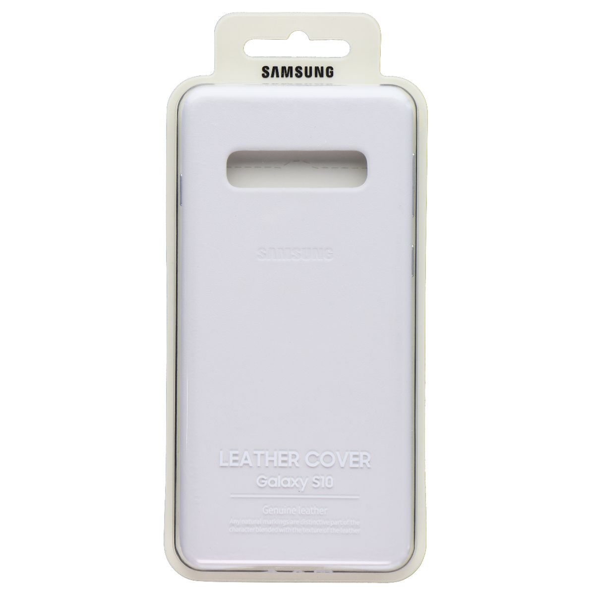 Samsung Official Leather Cover for Samsung Galaxy S10 - White Cell Phone - Cases, Covers & Skins Samsung    - Simple Cell Bulk Wholesale Pricing - USA Seller