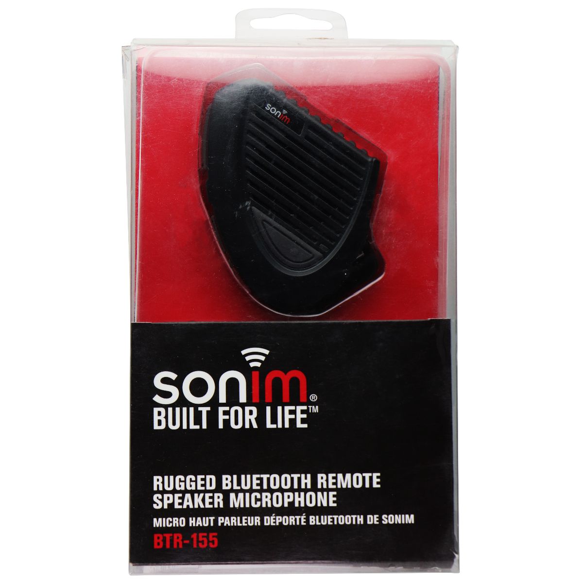 Sonim Rugged Bluetooth Remote Speaker Microphone (BTR-155) - Black Computer Accessories - Microphones Sonim    - Simple Cell Bulk Wholesale Pricing - USA Seller