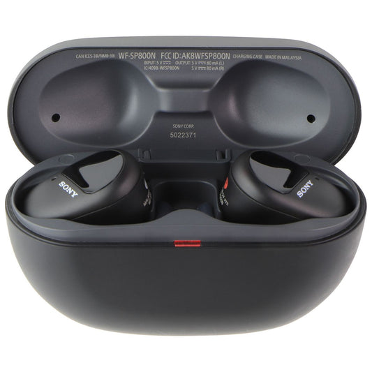 Sony (WF-SP800N) Wireless Noise Canceling Stereo Headset - Black Portable Audio - Headphones Sony    - Simple Cell Bulk Wholesale Pricing - USA Seller