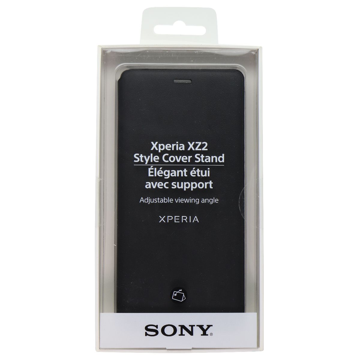 Sony Official Style Cover Stand Case for Sony Xperia XZ2 - Black Cell Phone - Cases, Covers & Skins Sony    - Simple Cell Bulk Wholesale Pricing - USA Seller