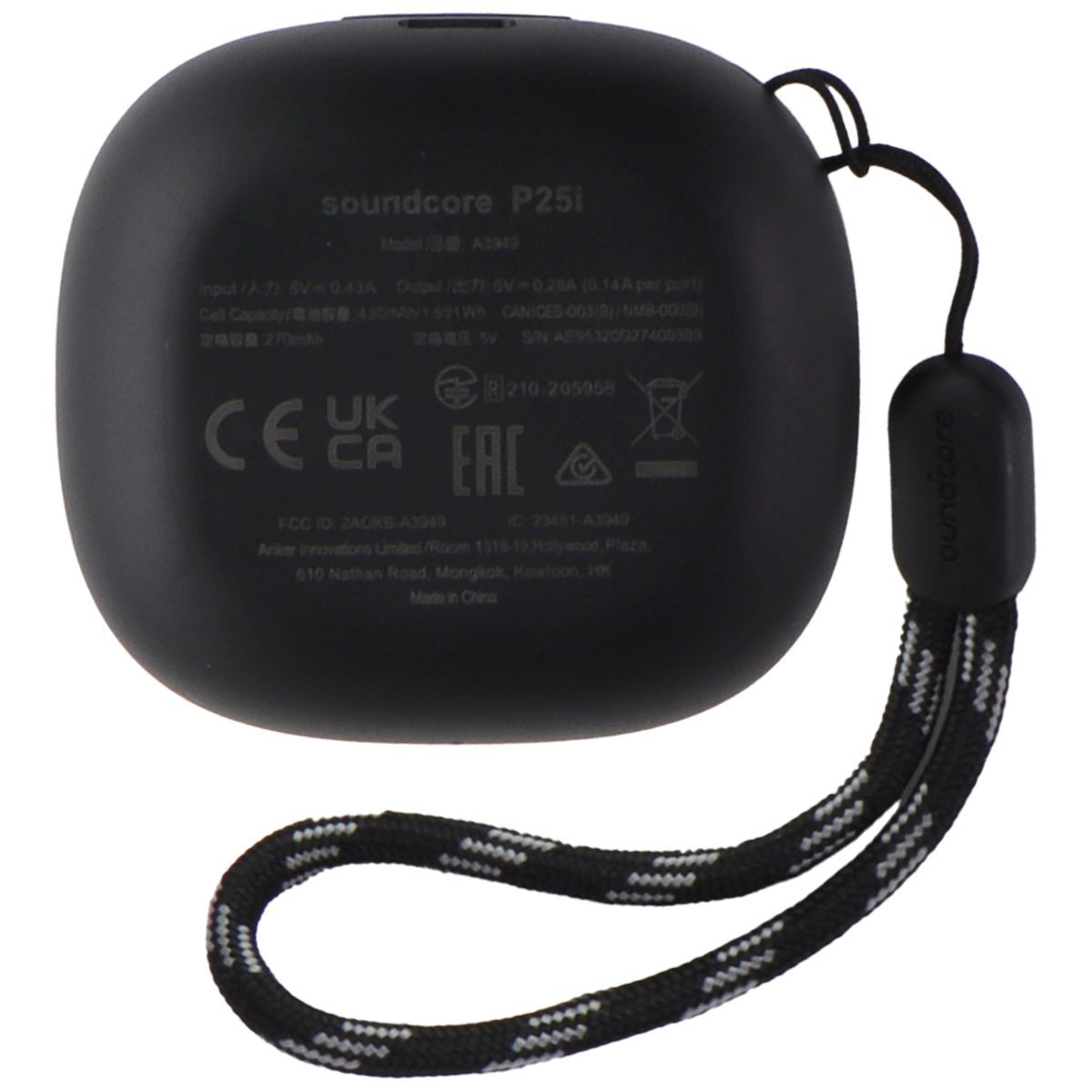 Soundcore by Anker P25i True Wireless In-Ear Earbuds - Black (A3949Z11) Portable Audio - Headphones Soundcore    - Simple Cell Bulk Wholesale Pricing - USA Seller