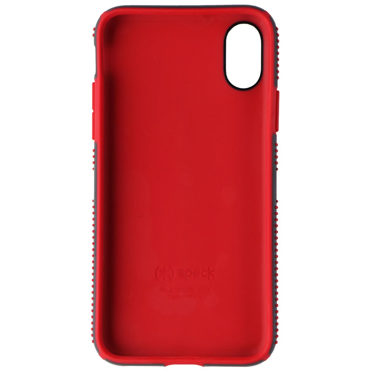 Speck CandyShell GRIP Series Case for Apple iPhone Xs/X - Dark Gray/Red Cell Phone - Cases, Covers & Skins Speck    - Simple Cell Bulk Wholesale Pricing - USA Seller