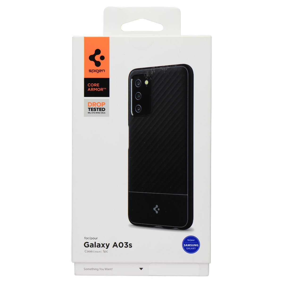 Spigen Core Armor Series Case for Samsung Galaxy A03s - Matte Black Cell Phone - Cases, Covers & Skins Spigen    - Simple Cell Bulk Wholesale Pricing - USA Seller