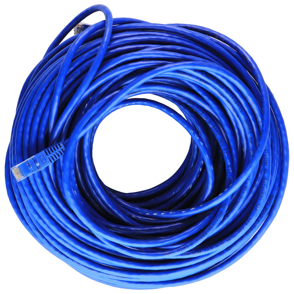 Tripp Lite (100-Ft) Cat6 Gigabit Blue Snagless Patch Cable (N201-100-BL) Computer/Network - Ethernet Cables (RJ-45, 8P8C) Tripp Lite    - Simple Cell Bulk Wholesale Pricing - USA Seller