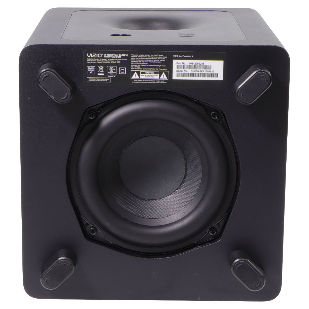 VIZIO (V21-H8) V-Series 2.1 Home Theater - Subwoofer Only Home Audio Stereos, Components - Compact & Shelf Stereos Vizio    - Simple Cell Bulk Wholesale Pricing - USA Seller