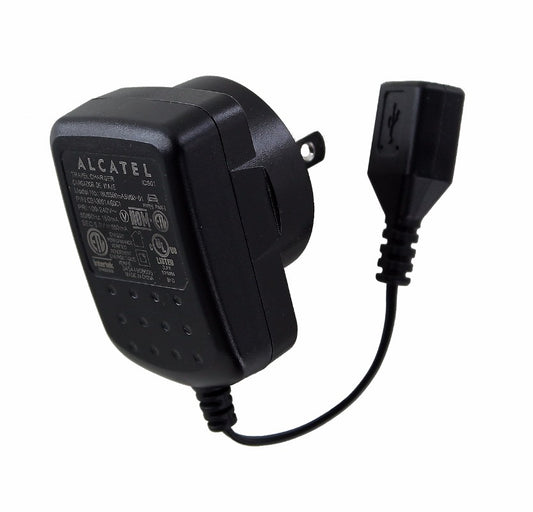 Alcatel (WUS550mA5V00 - 01) Travel Charge Adapter for USB Devices 2 inch- Black Cell Phone - Cables & Adapters Alcatel    - Simple Cell Bulk Wholesale Pricing - USA Seller