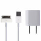 Apple 30 Pin to USB Travel Charger-MA591G (White) * Cell Phone - Cables & Adapters Apple    - Simple Cell Bulk Wholesale Pricing - USA Seller