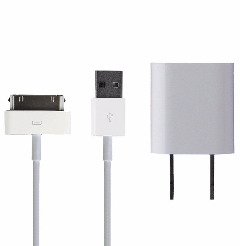 Apple 30 Pin to USB Travel Charger-MA591G (White) * Cell Phone - Cables & Adapters Apple    - Simple Cell Bulk Wholesale Pricing - USA Seller