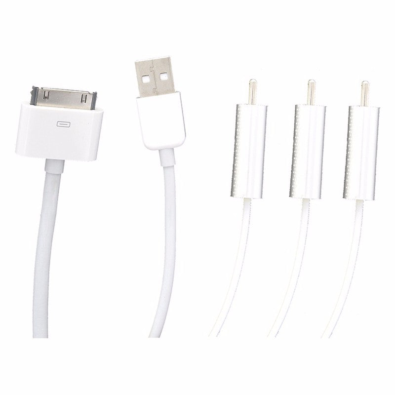 Apple 30 Pin Composite AV Cable to RCA Cable *MB129LL/B iPad/Tablet Accessories - A/V Cables & Adapters Apple    - Simple Cell Bulk Wholesale Pricing - USA Seller