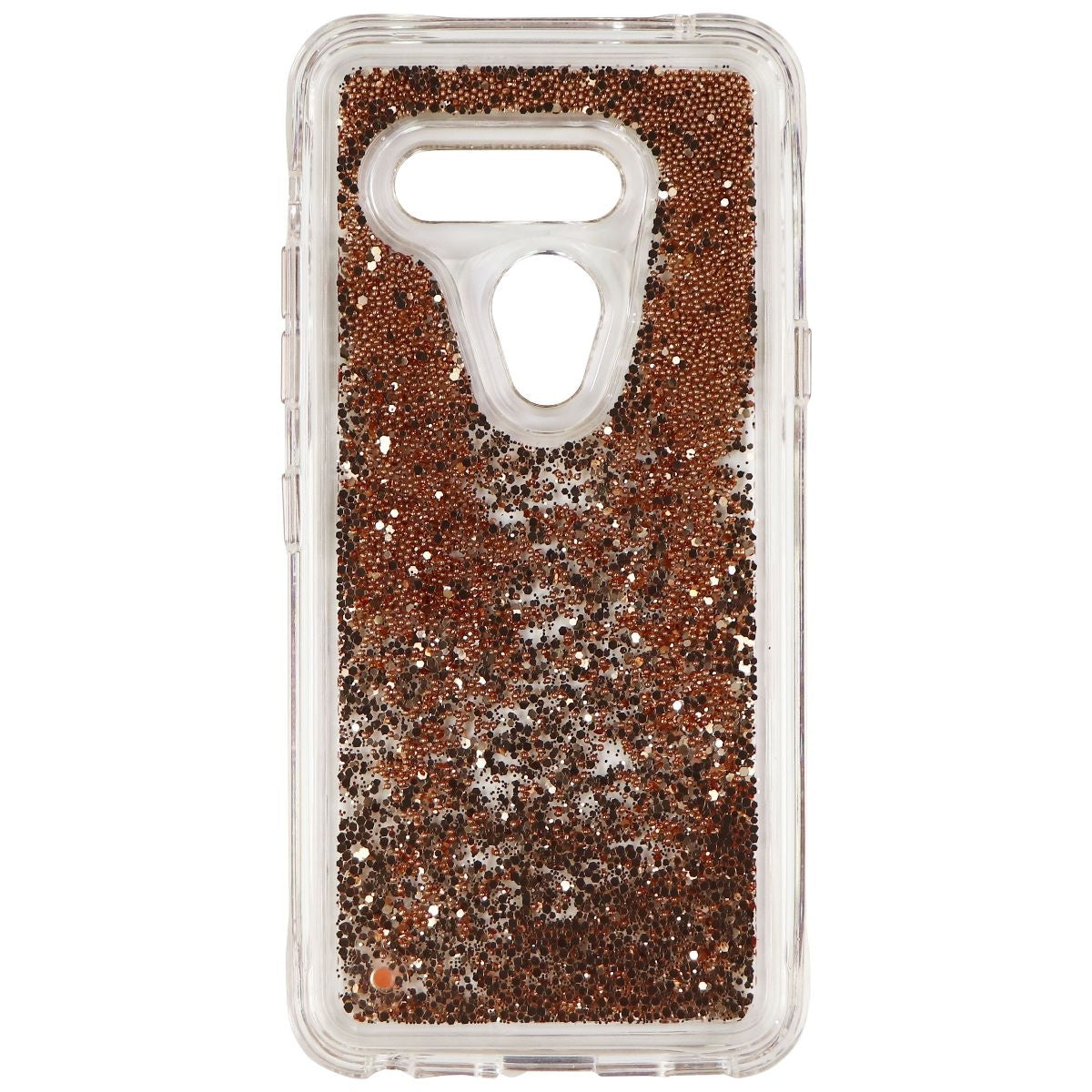 Case-Mate Waterfall Series Liquid Glitter Case for LG G8 ThinQ - Clear/Gold Cell Phone - Cases, Covers & Skins Case-Mate    - Simple Cell Bulk Wholesale Pricing - USA Seller