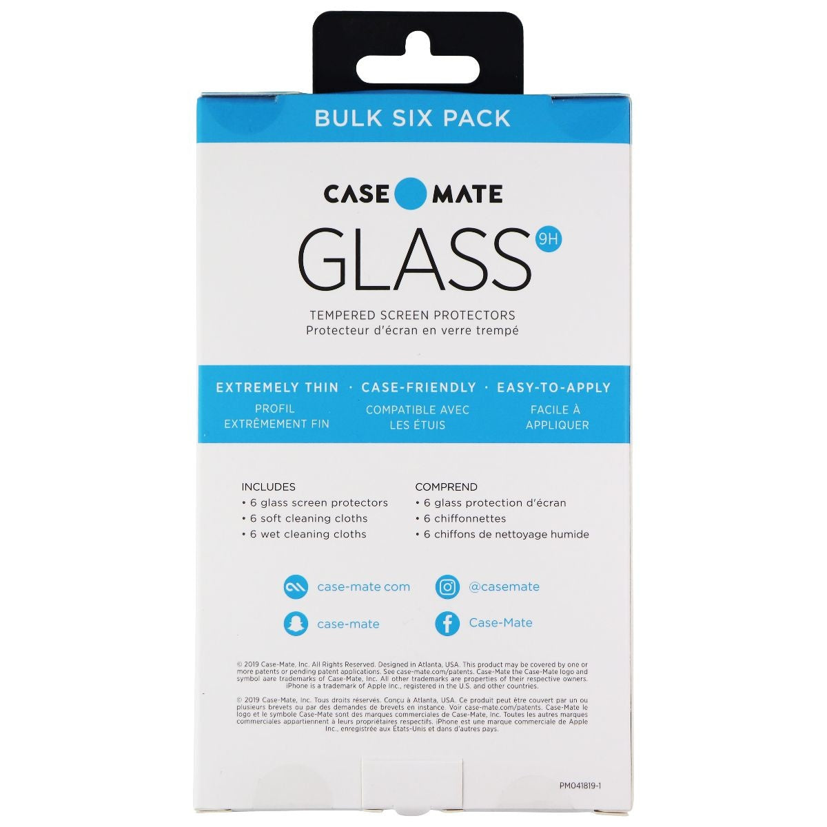 Case-Mate Tempered Glass Protector 6-Pack for iPhone 11 Pro & iPhone Xs - Clear Cell Phone - Screen Protectors Case-Mate    - Simple Cell Bulk Wholesale Pricing - USA Seller