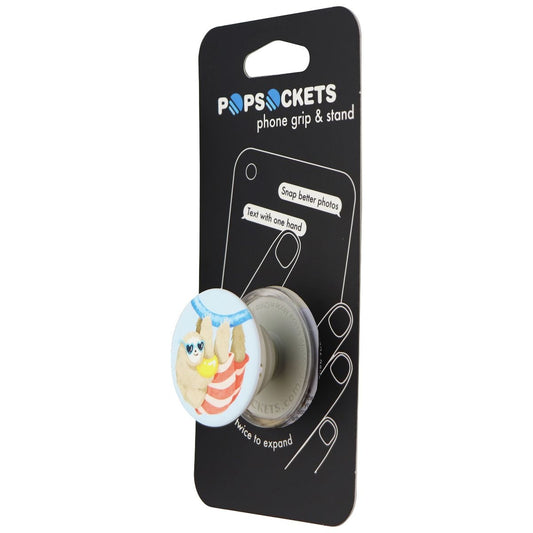 PopSockets: Collapsible Grip & Stand for Phones and Tablets - Vacay Sloth Cell Phone - Mounts & Holders PopSockets    - Simple Cell Bulk Wholesale Pricing - USA Seller