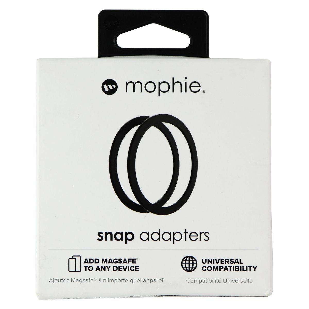 Mophie Snap Adapter Universal MagSafe Ring - Black Cell Phone - Mounts & Holders Mophie    - Simple Cell Bulk Wholesale Pricing - USA Seller