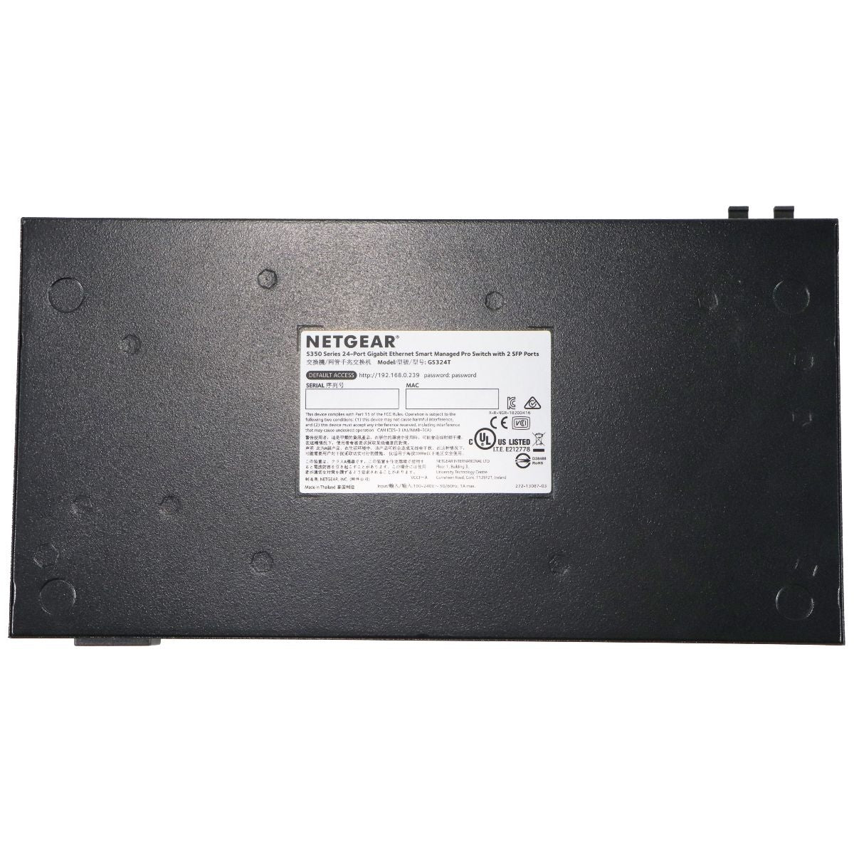 NETGEAR 26-Port Gigabit Ethernet Smart Managed Pro Switch (GS324T) Networking - Network Switches Netgear    - Simple Cell Bulk Wholesale Pricing - USA Seller