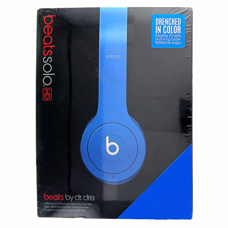 Beats by Dr. Dre Solo HD Wired On Ear Headphones Blue Portable Audio - Headphones Beats by Dr. Dre    - Simple Cell Bulk Wholesale Pricing - USA Seller