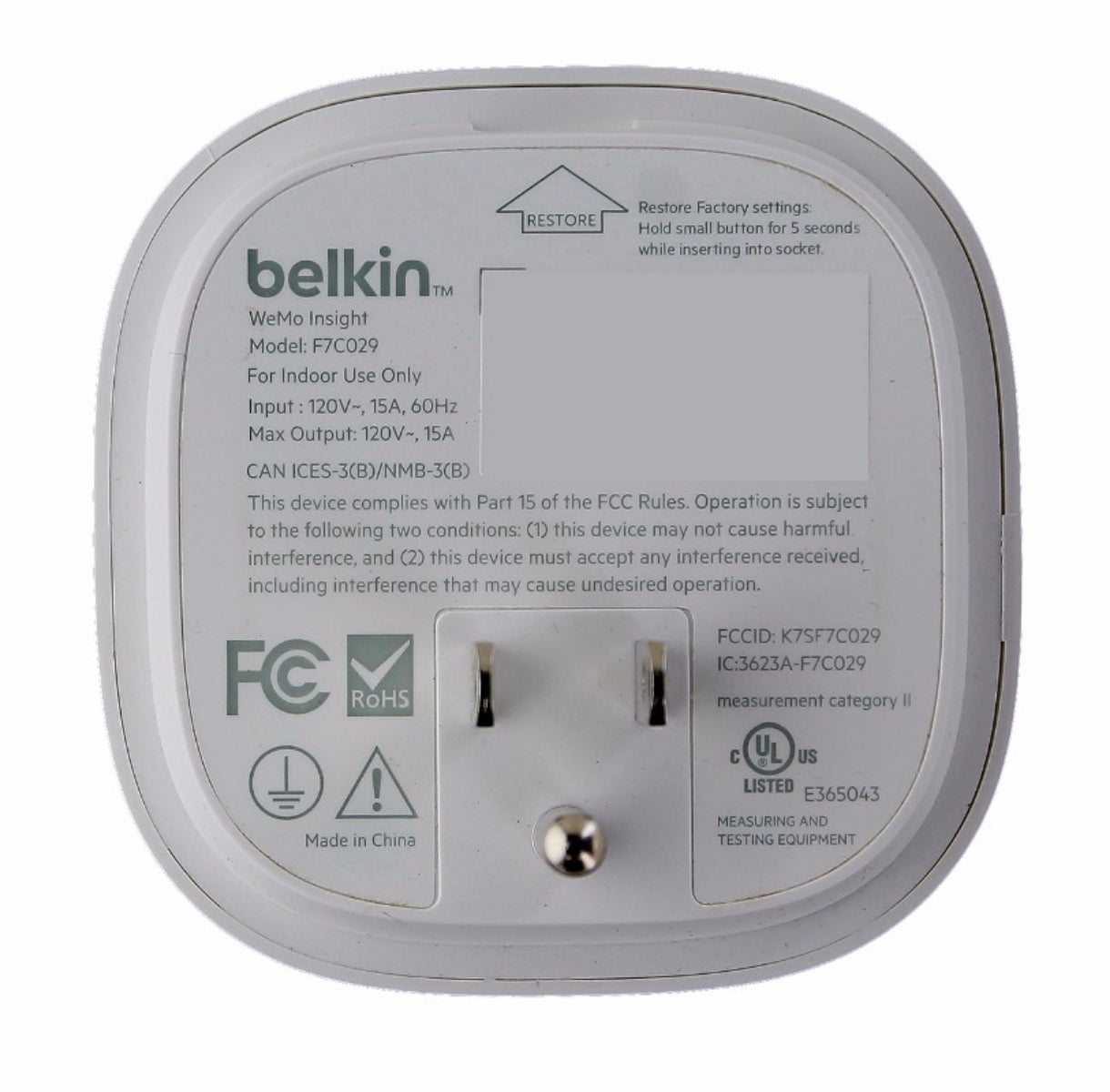 Belkin WeMo Insight Switch Smart Wi-Fi Home Remote Power Plug Android and iOS Home Automation - Home Automation Modules Belkin    - Simple Cell Bulk Wholesale Pricing - USA Seller