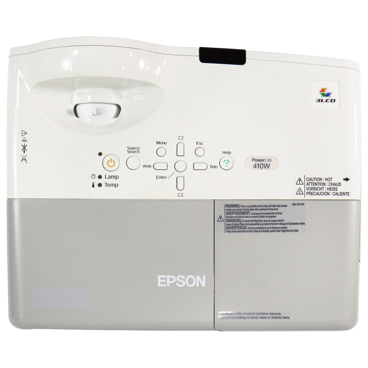 Epson PowerLite 410W Multimedia 2000 Lumen (1280 x 800) Projector Digital Displays - Projectors Epson    - Simple Cell Bulk Wholesale Pricing - USA Seller