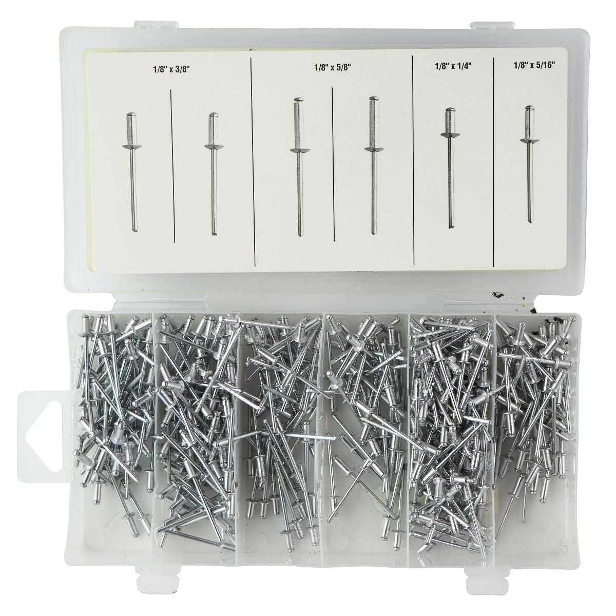 Storehouse 500 Piece Aluminum Blind Rivet Assortment 1/8-in / Dome Head Other Sporting Goods Storehouse    - Simple Cell Bulk Wholesale Pricing - USA Seller
