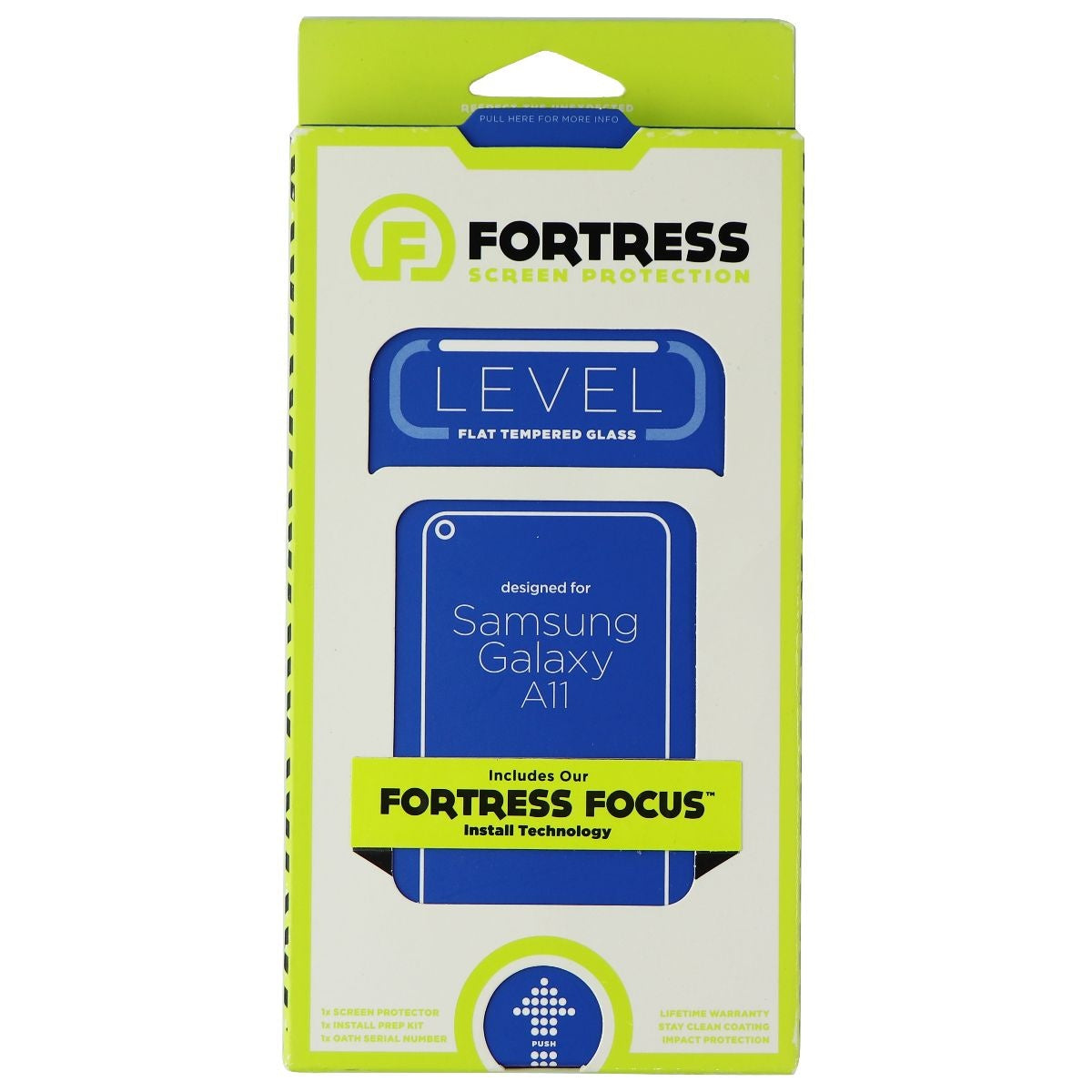 Fortress Flat Tempered Glass Screen Protector for Samsung Galaxy A11 Cell Phone - Screen Protectors Fortress    - Simple Cell Bulk Wholesale Pricing - USA Seller