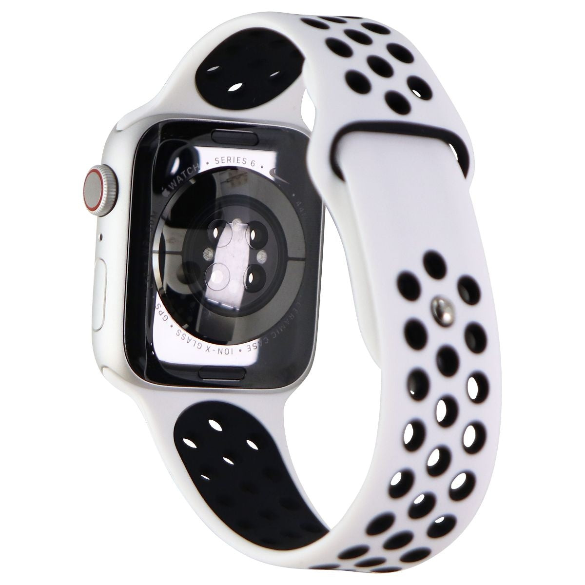 Apple Watch NIKE Series 6 (GPS + LTE) - 44mm Silver AL / White Sp Band (A2294) Smart Watches Apple    - Simple Cell Bulk Wholesale Pricing - USA Seller