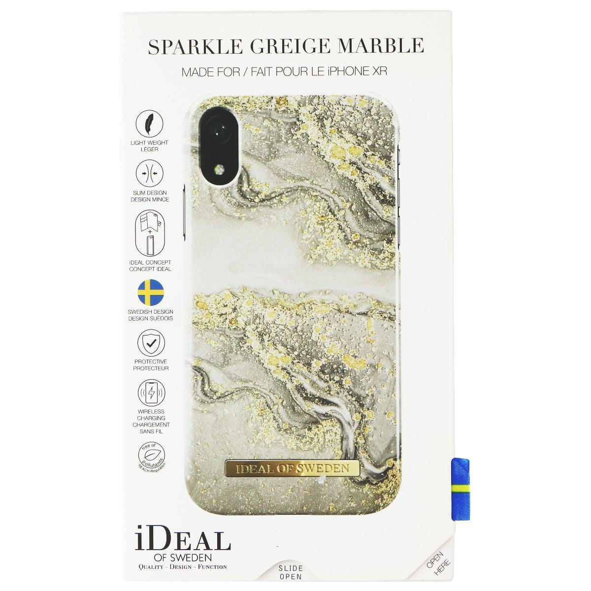 iDeal of Sweden Hard Case for Apple iPhone XR - Sparkle Greige Marble Cell Phone - Cases, Covers & Skins iDeal of Sweden    - Simple Cell Bulk Wholesale Pricing - USA Seller